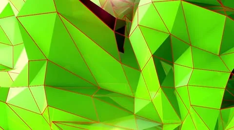 Triangle - 9 - Green - BG Stock Footage 10764595