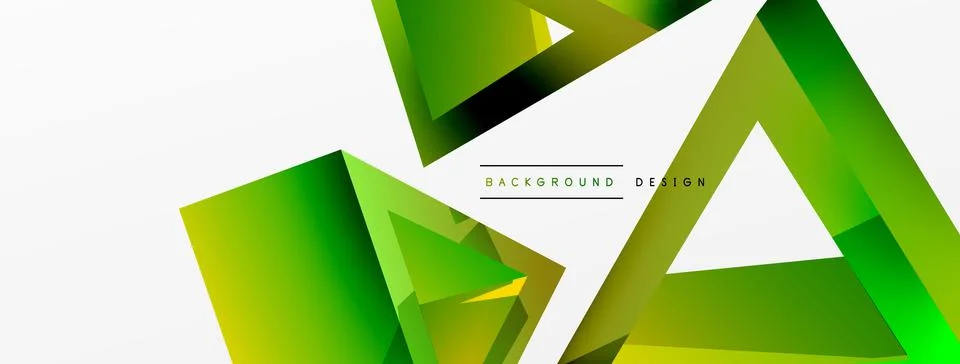 Triangle abstract background. 3d vector basic shape technology or business 스톡 일러스트
