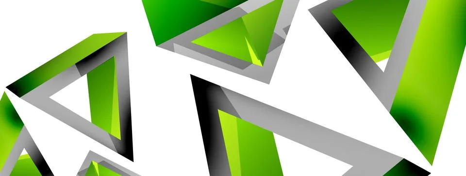 Triangle abstract background. 3d vector basic shape technology or business イラスト素材
