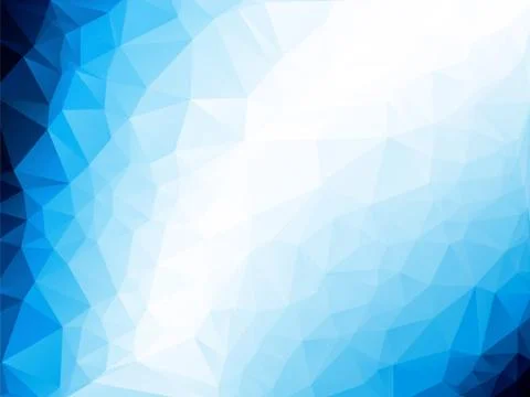 Triangle abstract background of blue white winter Stock-Illustration