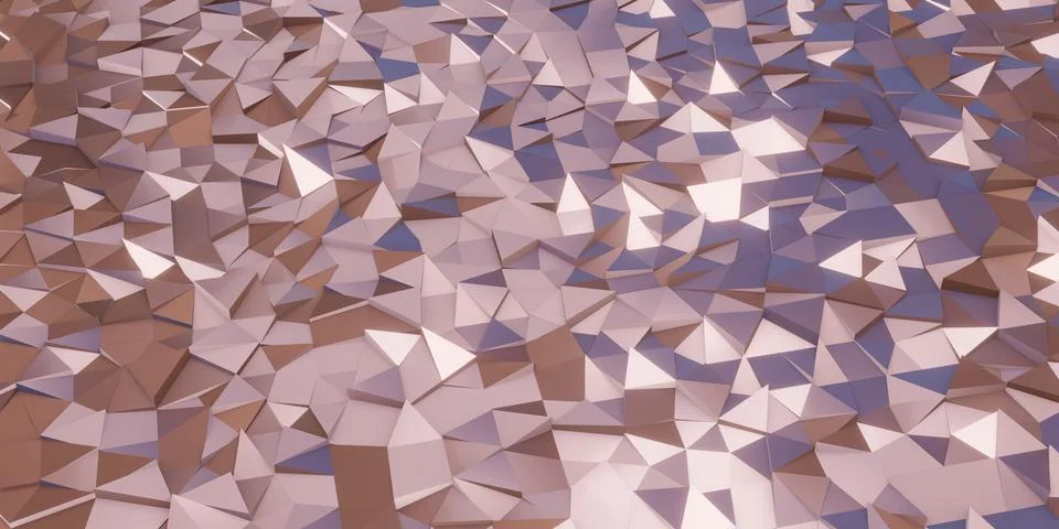 Triangle abstract background. Pink background, 3d rendering. Stock Illustration