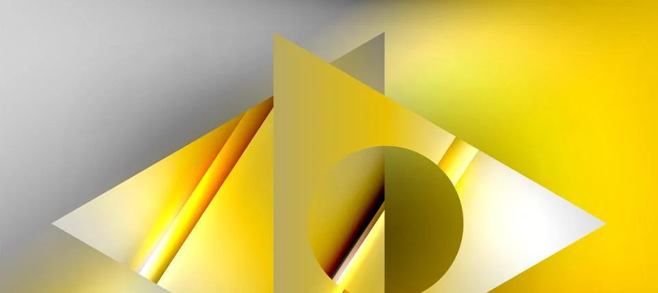 Triangle abstract background with shiny and glossy effects. Vector Illustration 스톡 일러스트