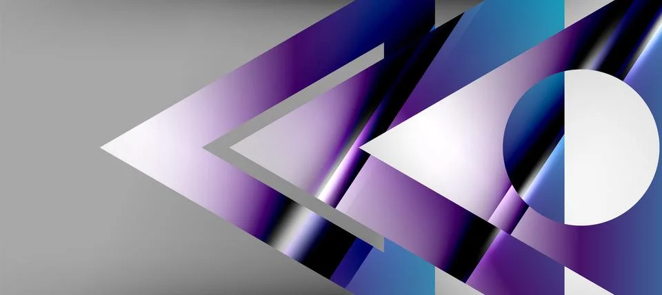 Triangle abstract background with shiny and glossy effects. Vector Illustration 스톡 일러스트