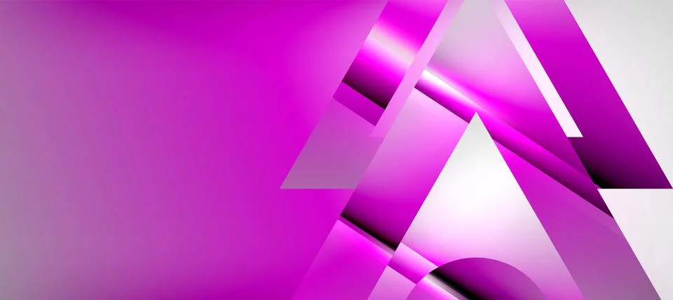 Triangle abstract background with shiny and glossy effects. Vector Illustration 스톡 일러스트