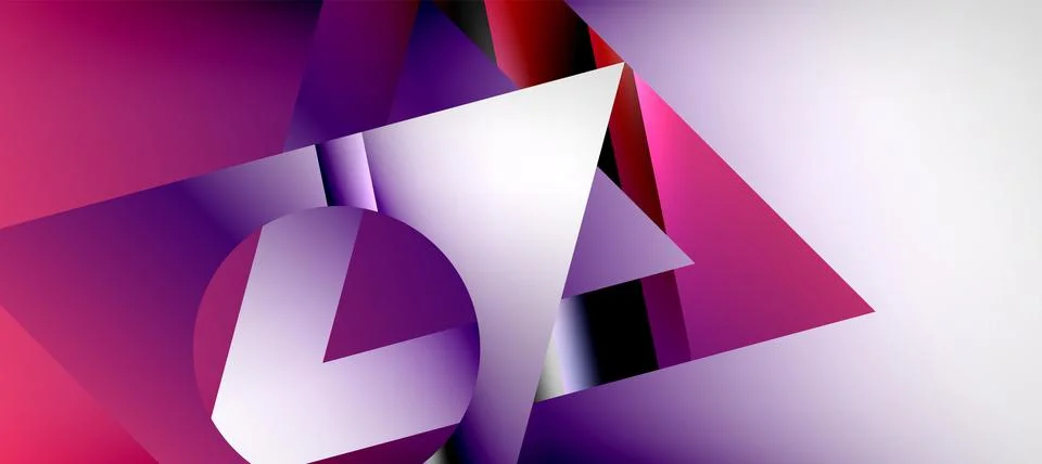 Triangle abstract background with shiny and glossy effects. Vector Illustration 스톡 일러스트