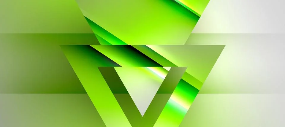 Triangle abstract background with shiny and glossy effects. Vector Illustration 스톡 일러스트