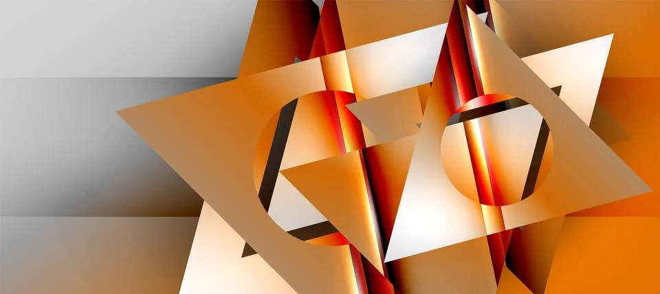 Triangle abstract background with shiny and glossy effects. Vector Illustration 스톡 일러스트