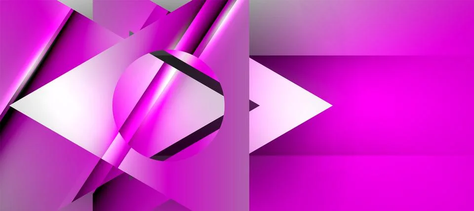 Triangle abstract background with shiny and glossy effects. Vector Illustration 스톡 일러스트