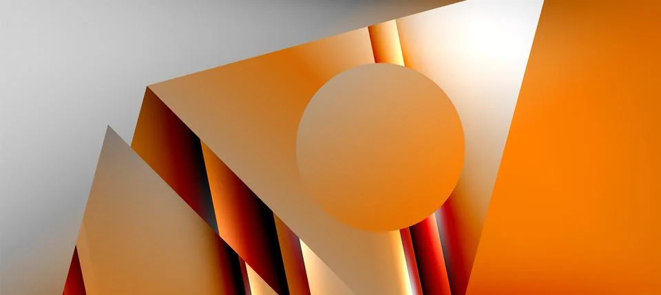 Triangle abstract background with shiny and glossy effects. Vector Illustration Stock Illustration