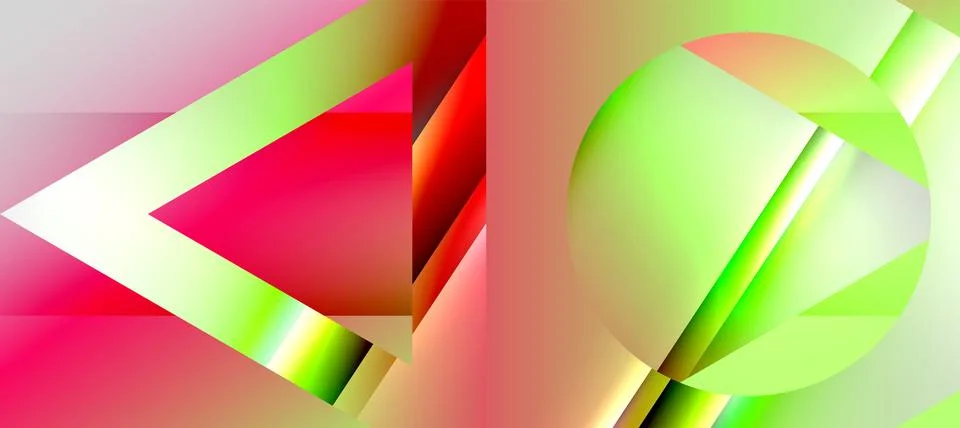Triangle abstract background with shiny and glossy effects. Vector Illustration 스톡 일러스트