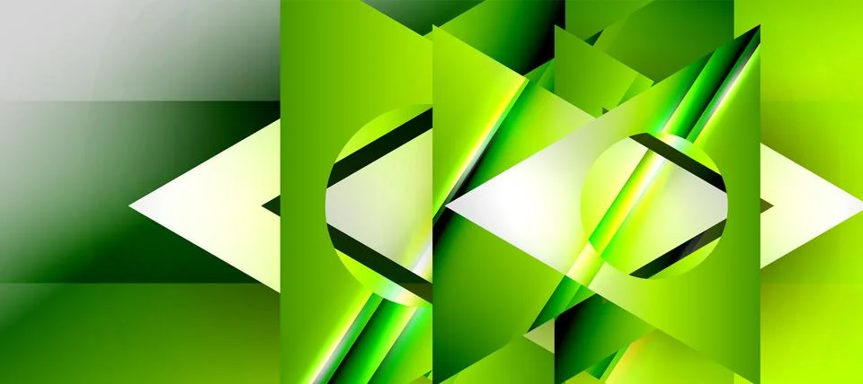 Triangle abstract background with shiny and glossy effects. Vector Illustration 스톡 일러스트