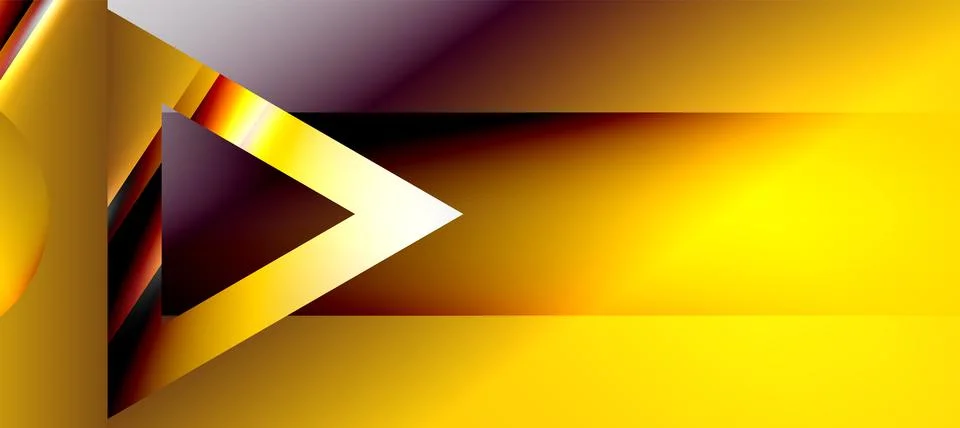 Triangle abstract background with shiny and glossy effects. Vector Illustration 스톡 일러스트