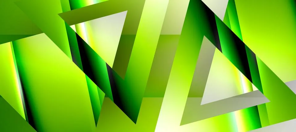 Triangle abstract background with shiny and glossy effects. Vector Illustration 스톡 일러스트