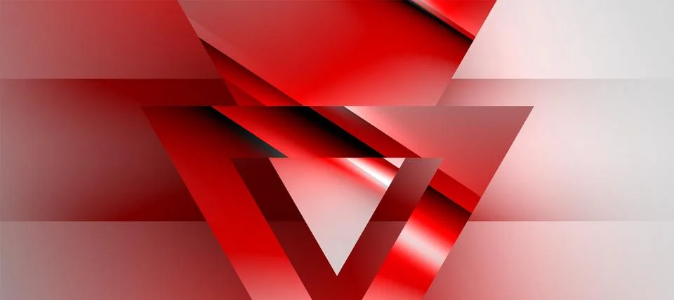 Triangle abstract background with shiny and glossy effects. Vector Illustration 스톡 일러스트