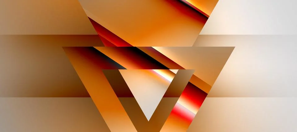 Triangle abstract background with shiny and glossy effects. Vector Illustration 스톡 일러스트