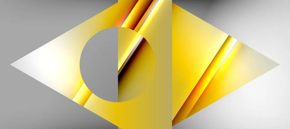 Triangle abstract background with shiny and glossy effects. Vector Illustration Stock Illustration