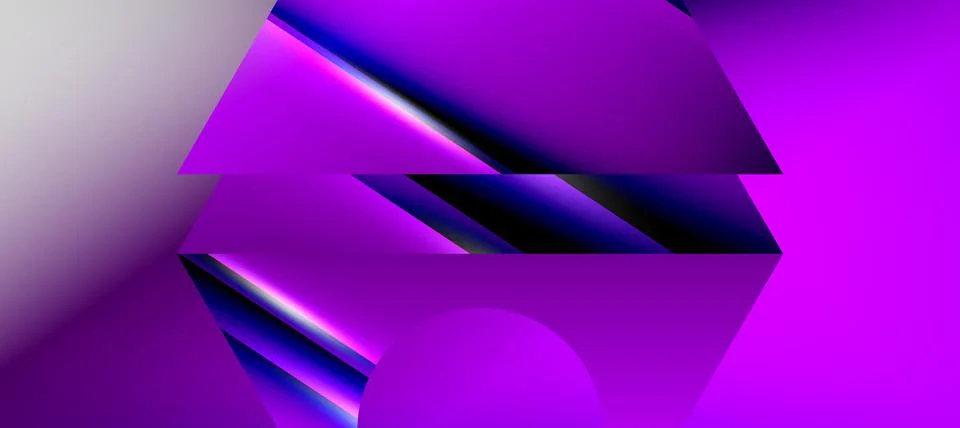 Triangle abstract background with shiny and glossy effects. Vector Illustration Stock Illustration