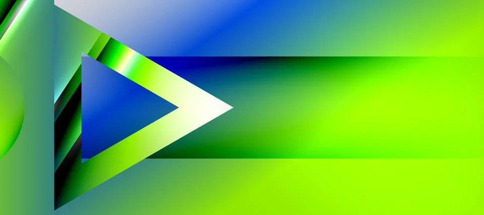 Triangle abstract background with shiny and glossy effects. Vector Illustration 스톡 일러스트