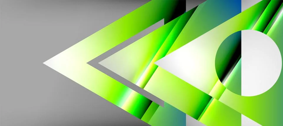 Triangle abstract background with shiny and glossy effects. Vector Illustration 스톡 일러스트