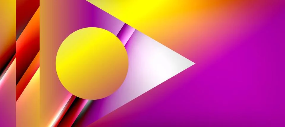 Triangle abstract background with shiny and glossy effects. Vector Illustration 스톡 일러스트