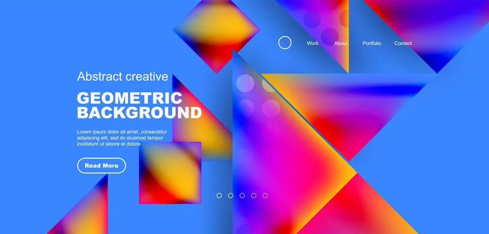 Triangle abstract background. Vector Illustration For Wallpaper, Banner Illustrazione stock