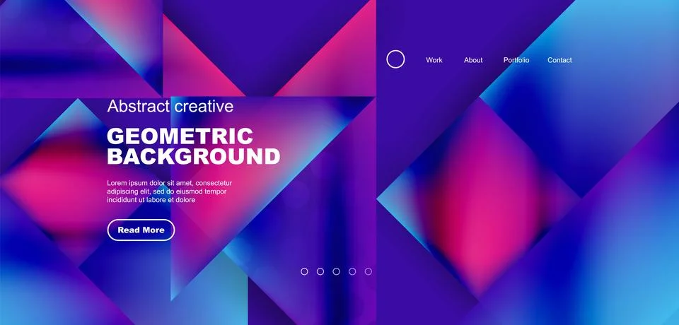 Triangle abstract background. Vector Illustration For Wallpaper, Banner Stock Illustration