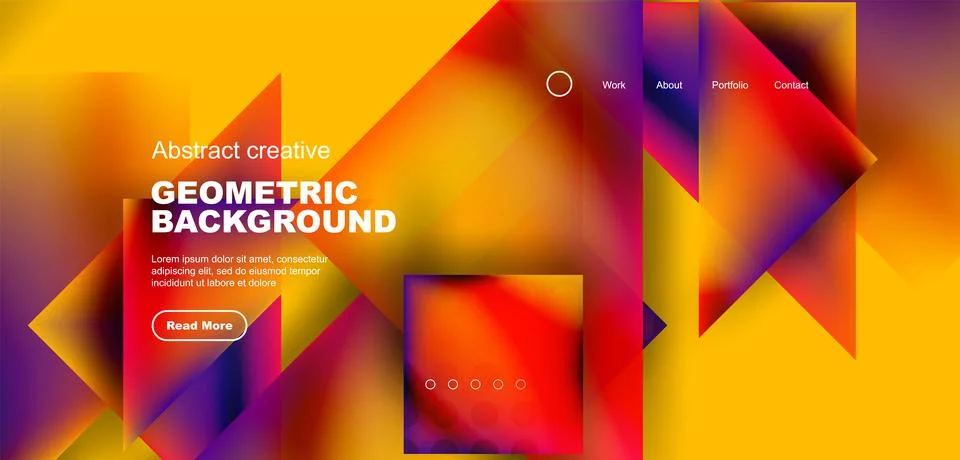 Triangle abstract background. Vector Illustration For Wallpaper, Banner Stock Illustration