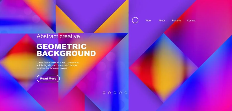 Triangle abstract background. Vector Illustration For Wallpaper, Banner Stock Illustration