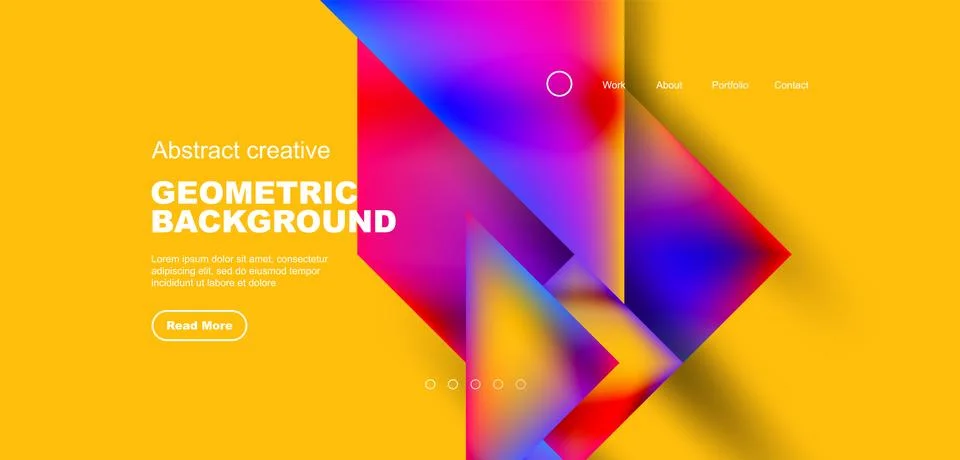 Triangle abstract background. Vector Illustration For Wallpaper, Banner Stock Illustration