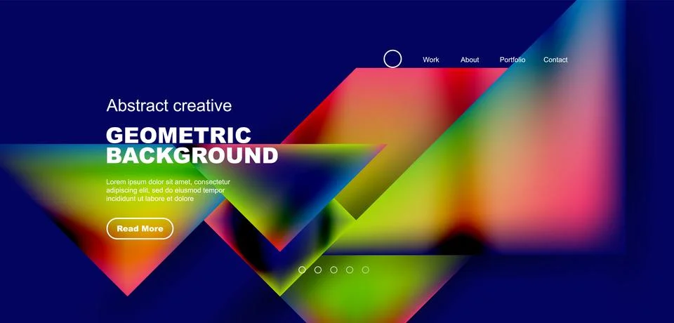 Triangle abstract background. Vector Illustration For Wallpaper, Banner Stock Illustration