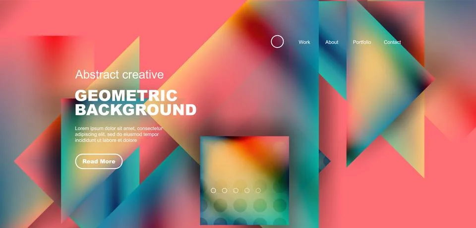Triangle abstract background. Vector Illustration For Wallpaper, Banner Stock Illustration