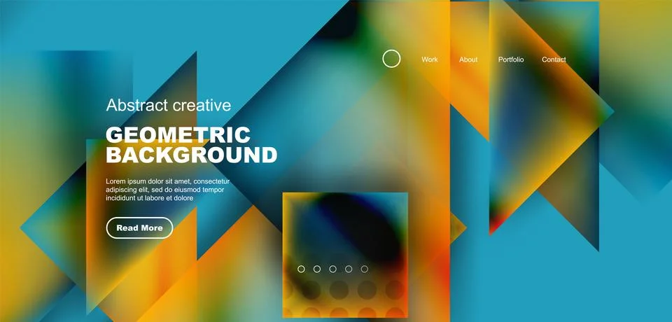 Triangle abstract background. Vector Illustration For Wallpaper, Banner Stock Illustration