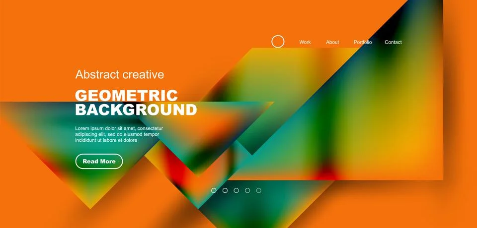 Triangle abstract background. Vector Illustration For Wallpaper, Banner Stock Illustration