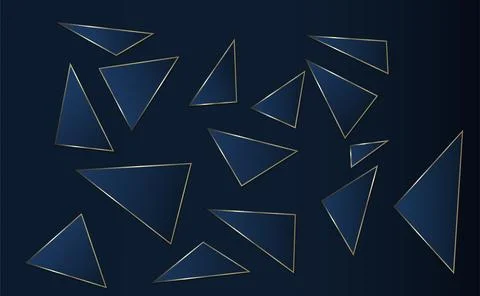 Triangle abstract luxurious background Stock Illustration
