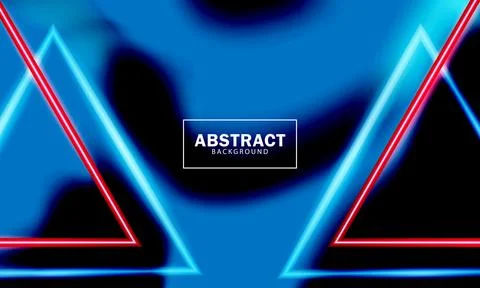 Triangle abstract neon effect Stock Illustration