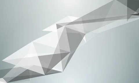 Triangle abstraction, geometrical triangulation effects Illustrazione stock
