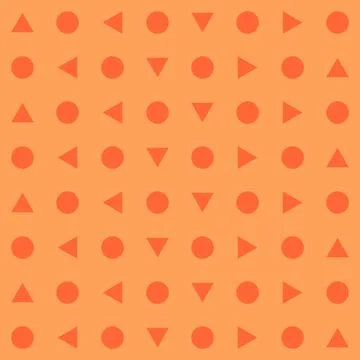 Triangle and circle abstract background, seamless geometric pattern, print re Illustrazione stock