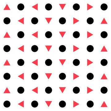 Triangle and circle abstract background, seamless geometric pattern, print re 스톡 일러스트