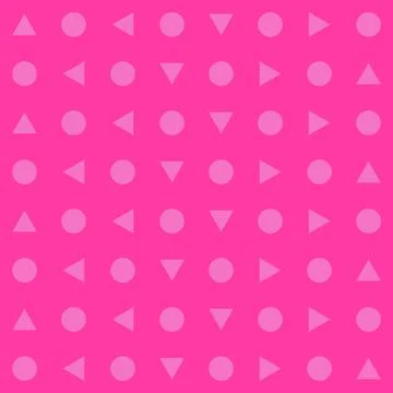 Triangle and circle abstract background, seamless geometric pattern, print re Stock Illustration