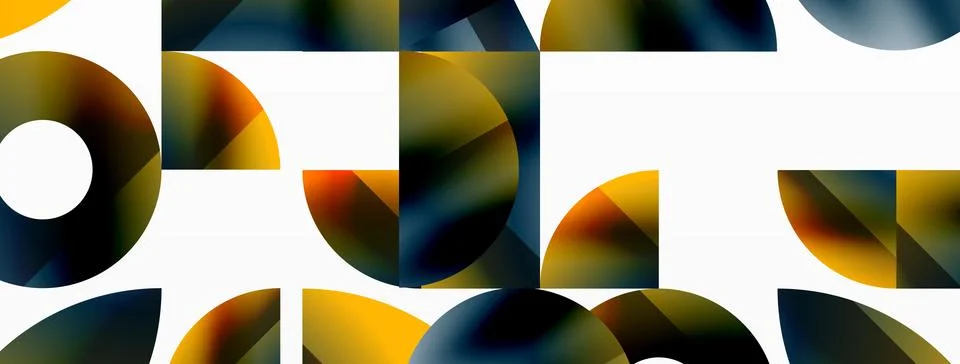 Triangle and circle minimalist composition. Simple elegance meets geometric 库存插图
