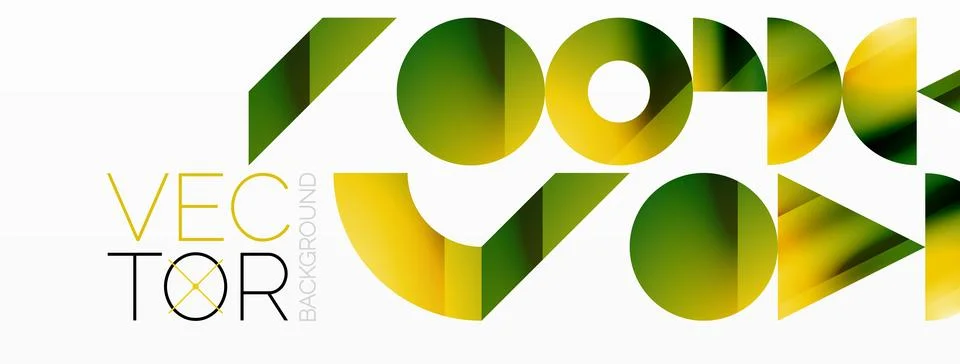 Triangle and circle minimalist composition. Simple elegance meets geometric Stock Illustration