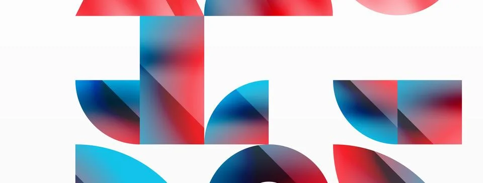Triangle and circle minimalist composition. Simple elegance meets geometric Illustrazione stock