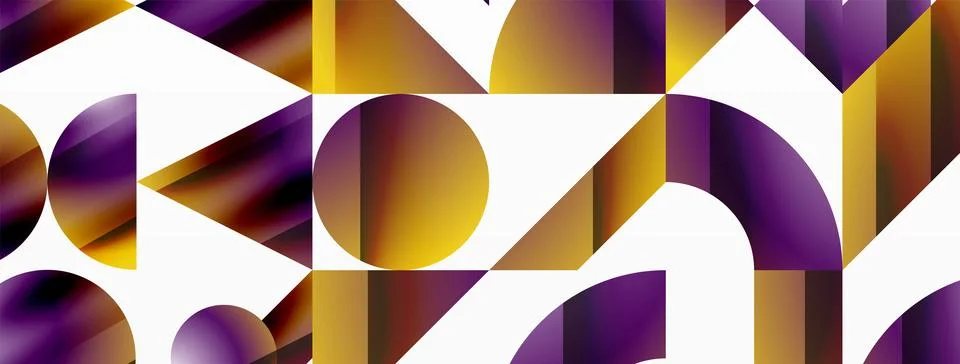 Triangle and circle minimalist composition. Simple elegance meets geometric Stockillustratie