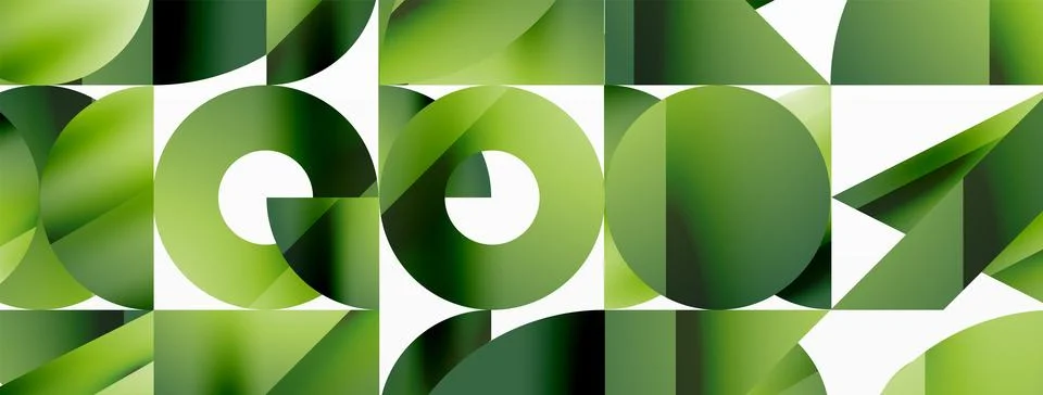 Triangle and circle minimalist composition. Simple elegance meets geometric Stock Illustration