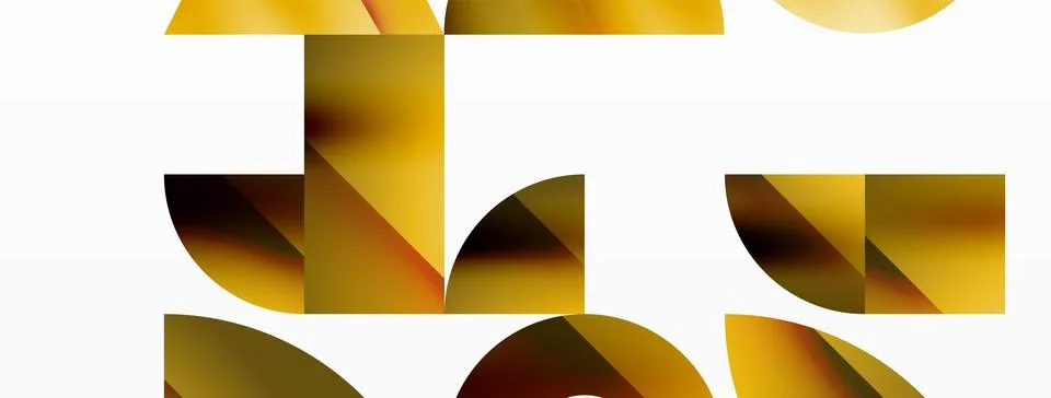 Triangle and circle minimalist composition. Simple elegance meets geometric Stock Illustration