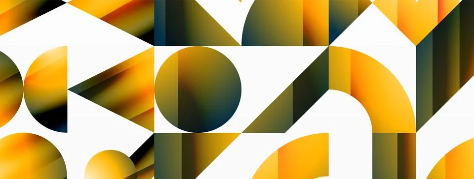Triangle and circle minimalist composition. Simple elegance meets geometric 库存插图