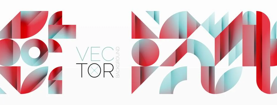 Triangle and circle minimalist composition. Simple elegance meets geometric Stock Illustration