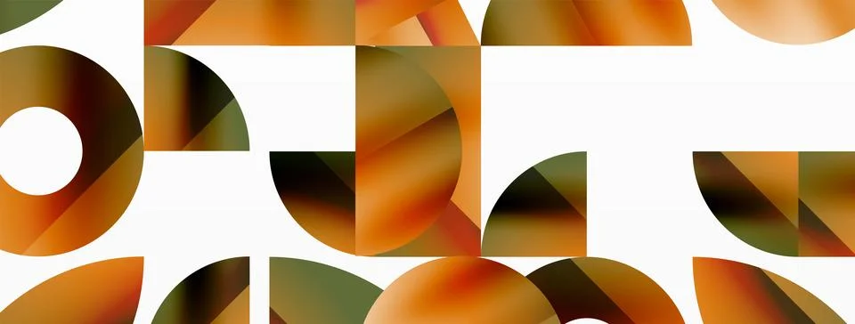 Triangle and circle minimalist composition. Simple elegance meets geometric Illustrazione stock