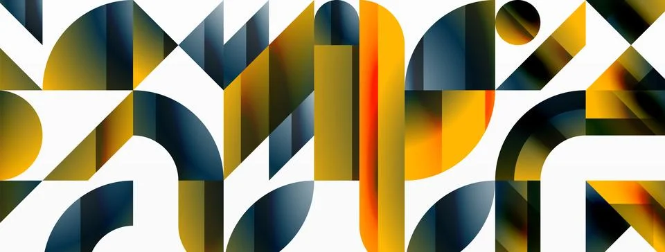 Triangle and circle minimalist composition. Simple elegance meets geometric 库存插图