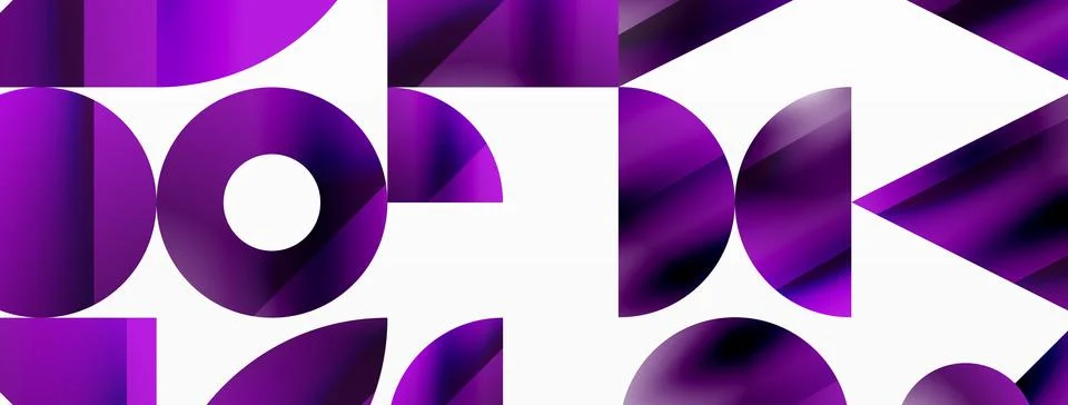 Triangle and circle minimalist composition. Simple elegance meets geometric Illustrazione stock